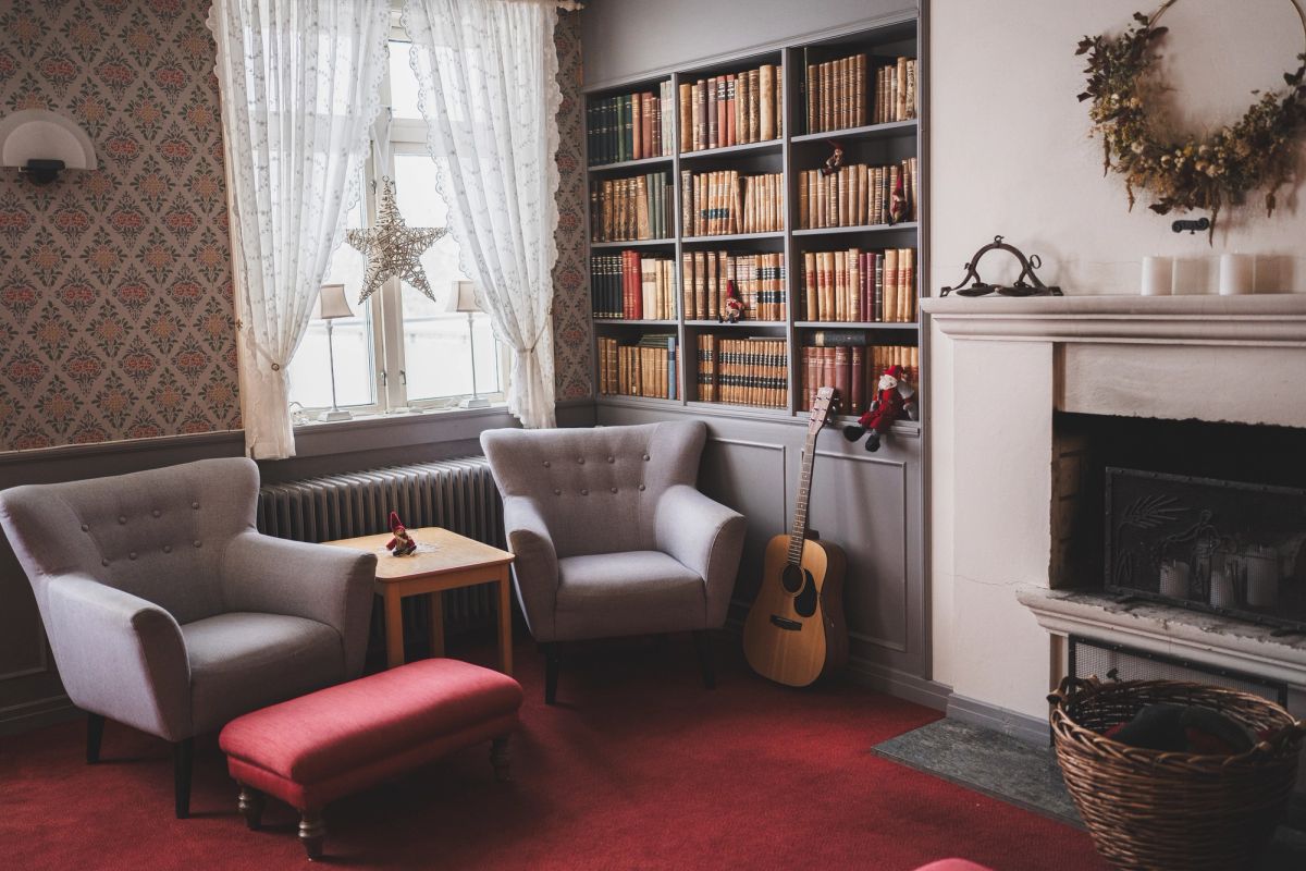 Hotellrom på Øvre Sem Gård